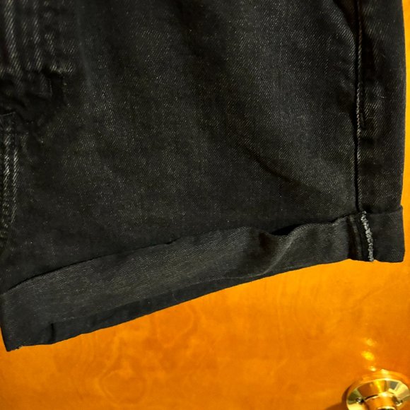 Wild Fable Black Denim Highest Rise Mom‎ Shorts - Picture 4 of 11